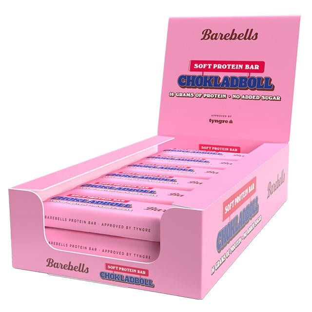 Barebells Soft Protein Bar Chokladboll 12x55g