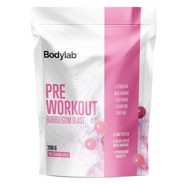 Bodylab Pre Workout Bubblegum Blast 200g