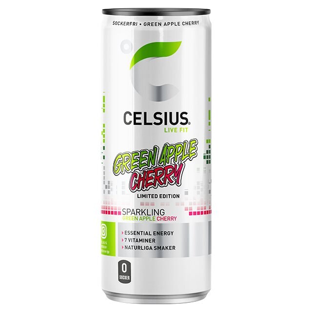 Celsius Green Apple Cherry 355ml