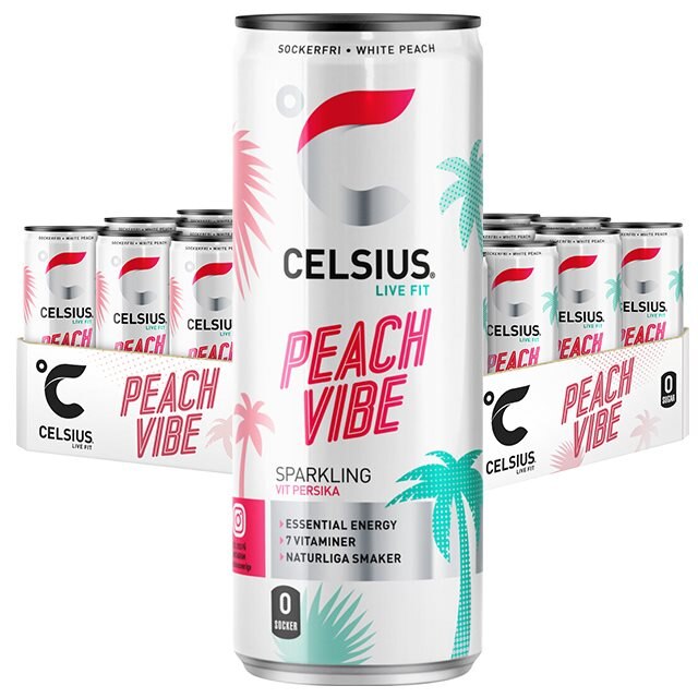 Celsius Peach Vibe 24x355ml