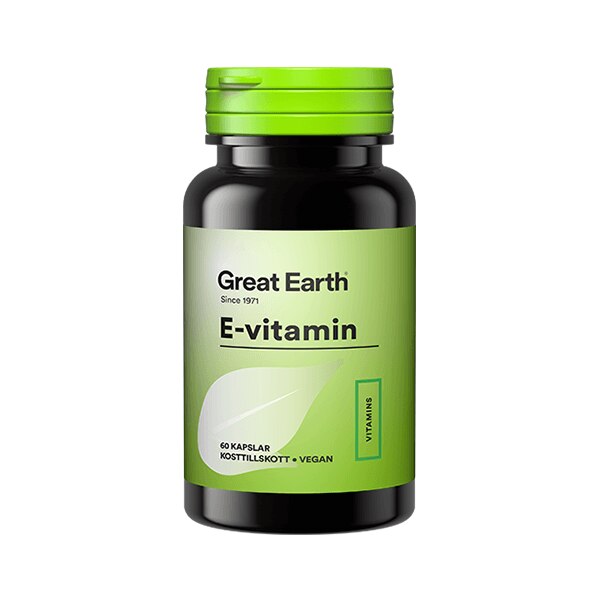 Great Earth E-vitamin 60 Kapslar