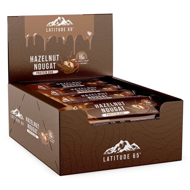 Latitude 65 Proteinbar Hazelnut Nougat 12x45g