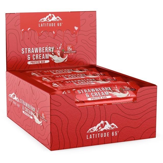 Latitude 65 Proteinbar Strawberry & Cream 12x45g