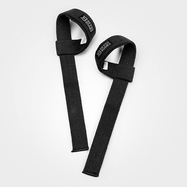 Better Bodies Leather Lifting Straps Black