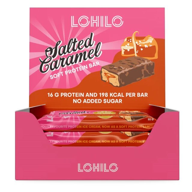 Lohilo Soft Protein Bar Salted Caramel 12x55g