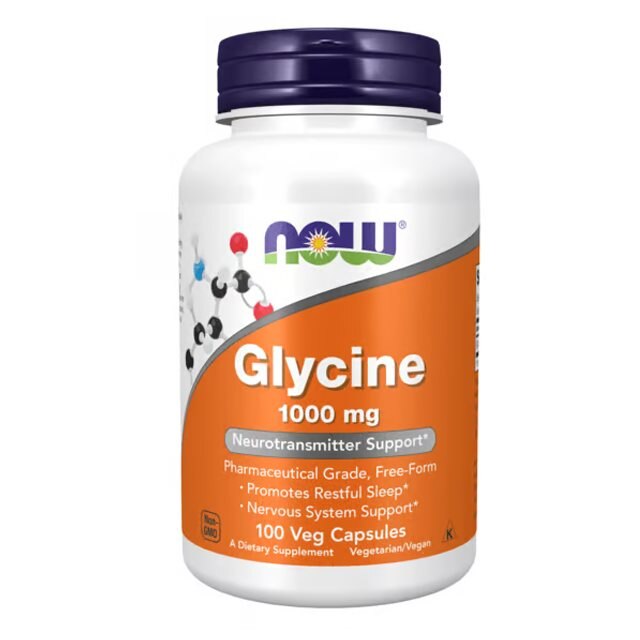 NOW Glycine 1000mg 100 kapslar