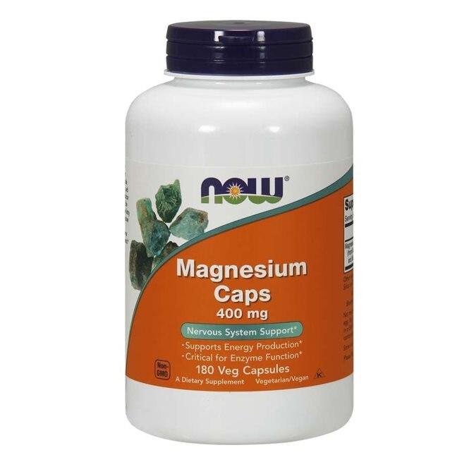 NOW Magnesium 400mg 180 kapslar