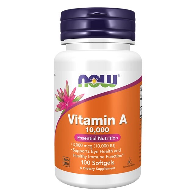 NOW Vitamin A 10000 IU 100 softgels