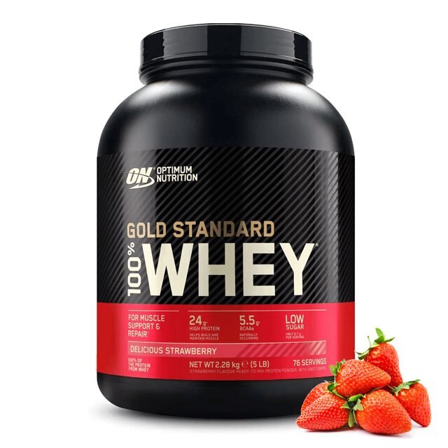 Optimum Nutrition Gold Standard 100% Whey Delicious Strawberry 2,27kg