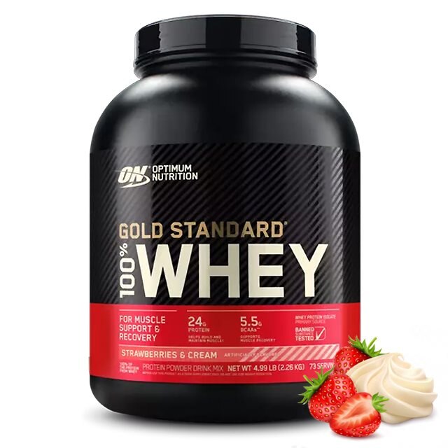 Optimum Nutrition Gold Standard 100% Whey Strawberries & Cream 2,27kg