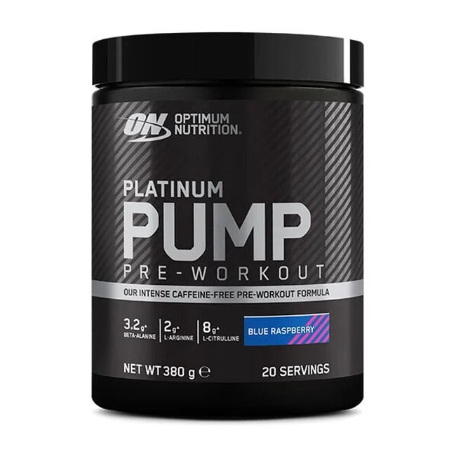 Optimum Nutrition Platinum PUMP PWO Blue Raspberry 380g