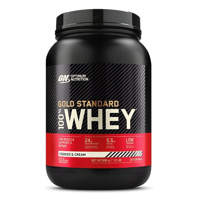 Optimum Nutrition Gold Standard 100% Whey Cookies And Cream 908g