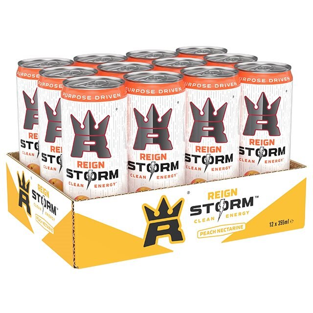 Reign Storm Peach Nectarine 12x355ml