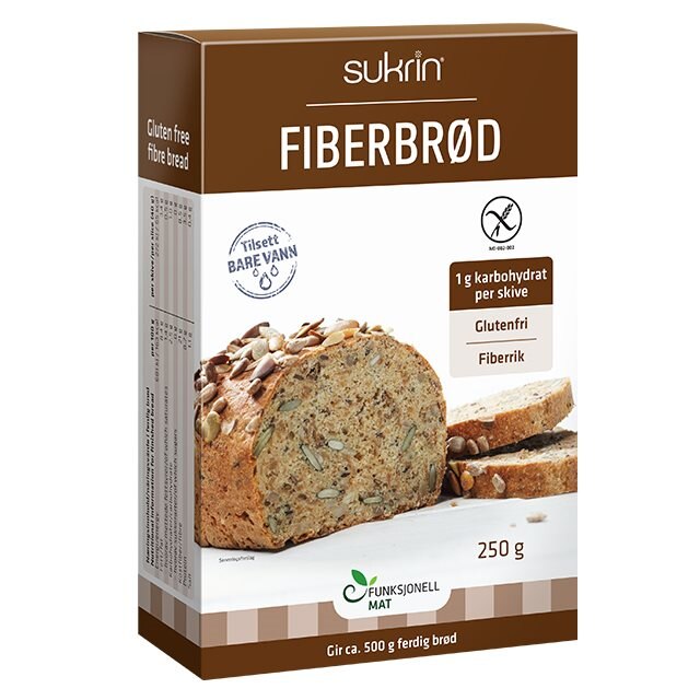 Sukrin Fiberbröd Glutenfri 250g