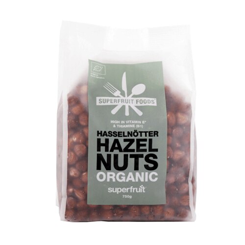 Superfruit Hasselnötter Naturella 750g