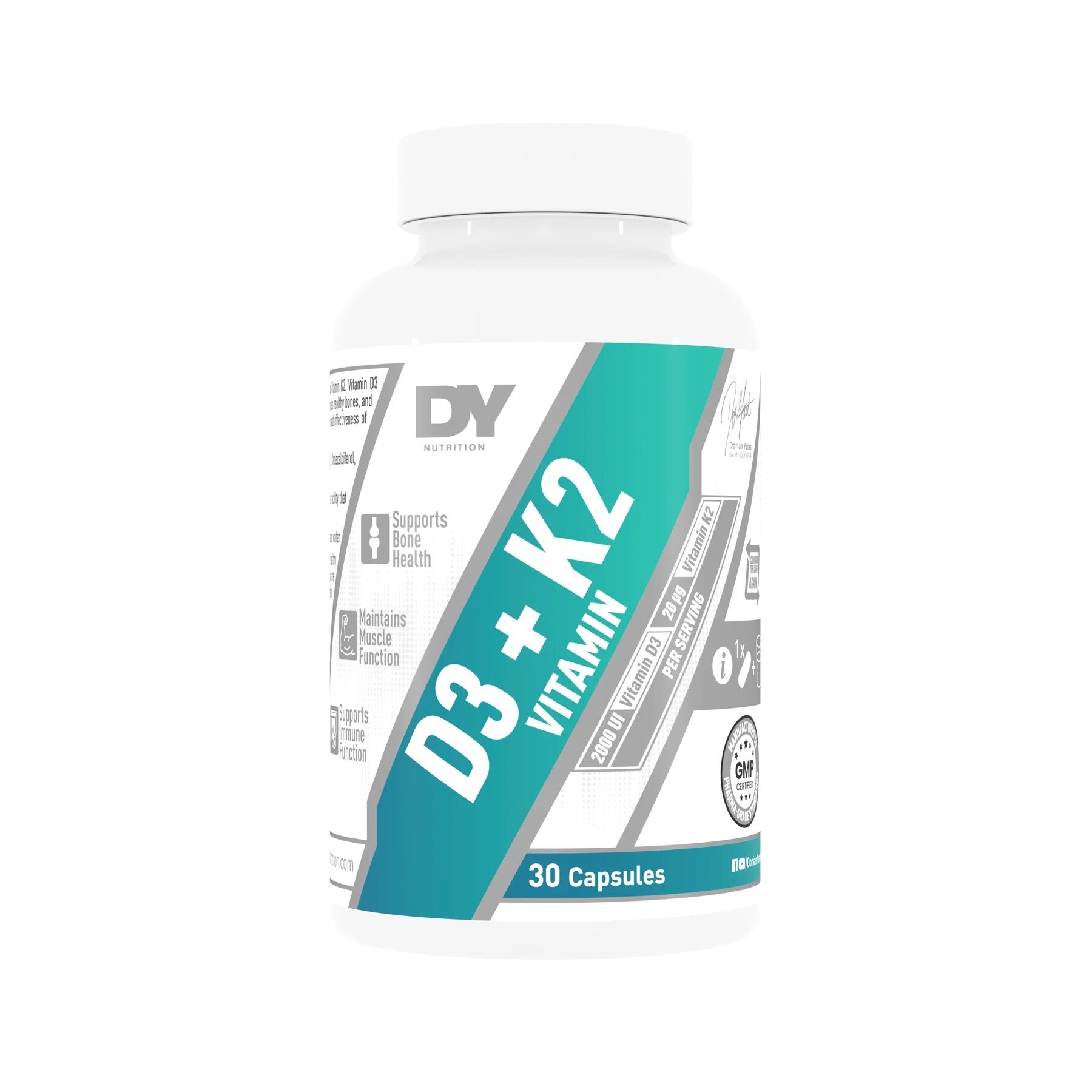 DY Nutrition D3 - K2 30 kapslar