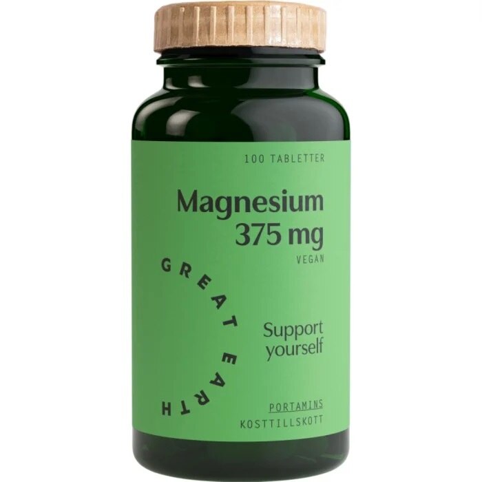 Great Earth Magnesium 375 mg 100 tabletter