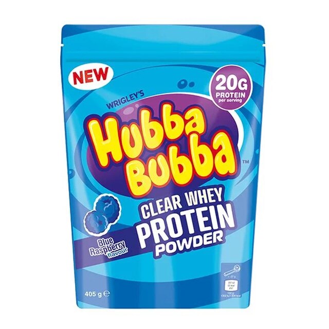 Hubba Bubba Clear Whey Blue Raspberry 405g