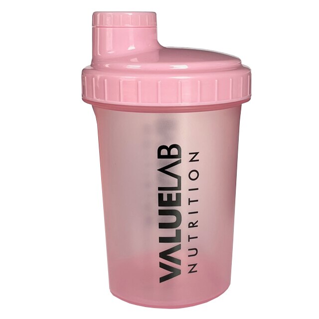 Valuelab Shaker Pink Transparent 500ml